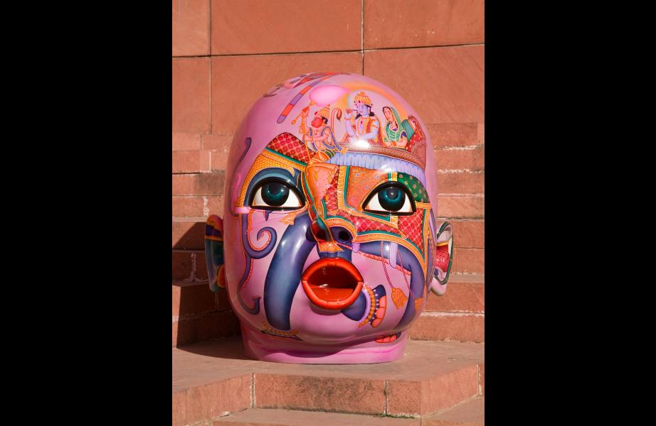 Chintan Upadhyay-contemporary art-Iconic Shrine-Monumental Baby Head-4
