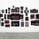 Rearranging Our History, 2002-2011<br />
Installation of ninety-seven reworked velvet paintings <br />
Dimensions variable, approximately 200 x 1150 cm